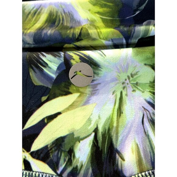 X BY GOTTEX Women's Blue Dark Floral Rachel Pull-On Ankle Leggings SZ S - Picture 5 of 11